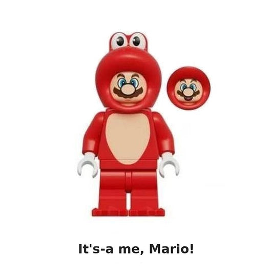 Mario / Red Frog Suit / Super Mario / Minifigure / LEGO Compatible
