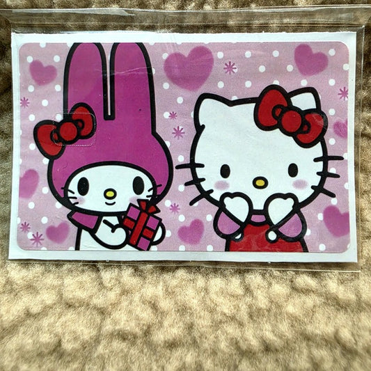 My Melody and Hello Kitty Card Sticker