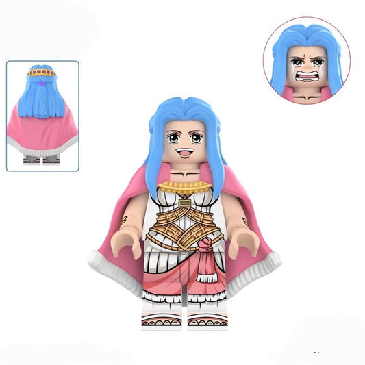 Nefertari Vivi / Sad / Pink Cape / One Piece / Minifigure / LEGO Compatible
