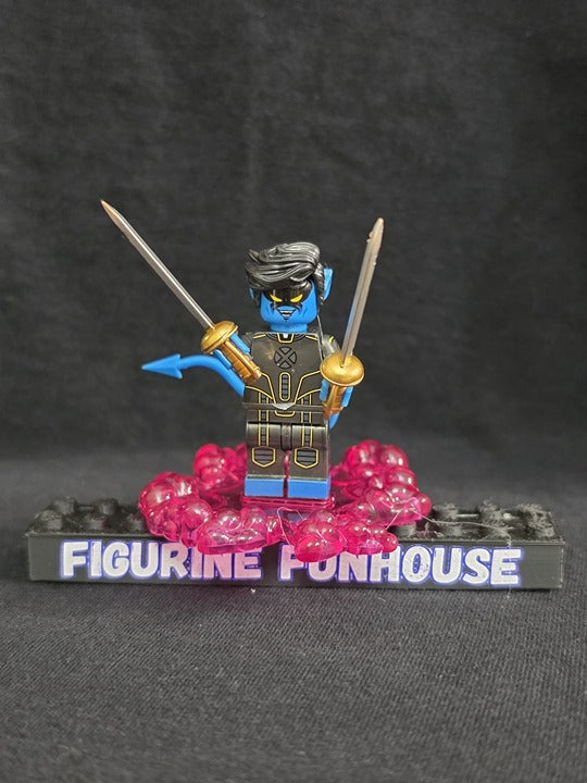 Nightcrawler / Swords / Teleport Effect / X-Men / Minifigure / LEGO Compatible