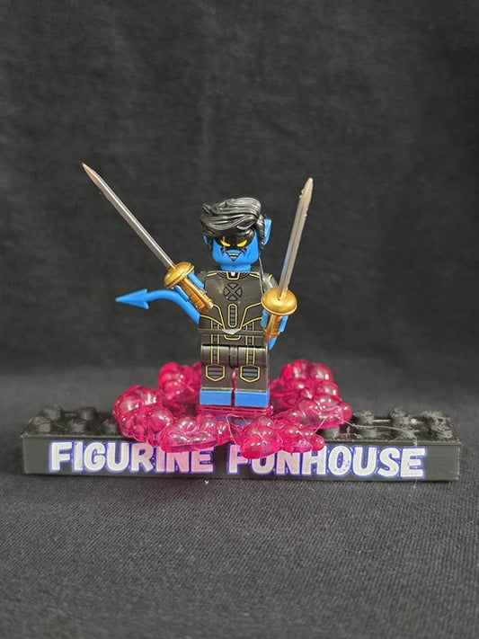 Nightcrawler / Swords / Teleport Effect / X-Men / Minifigure / LEGO Compatible