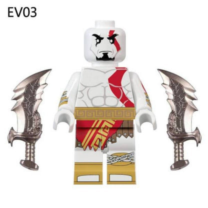 Kratos & Blades Of Athena -  Minifigure - God of War - Lego Compatible