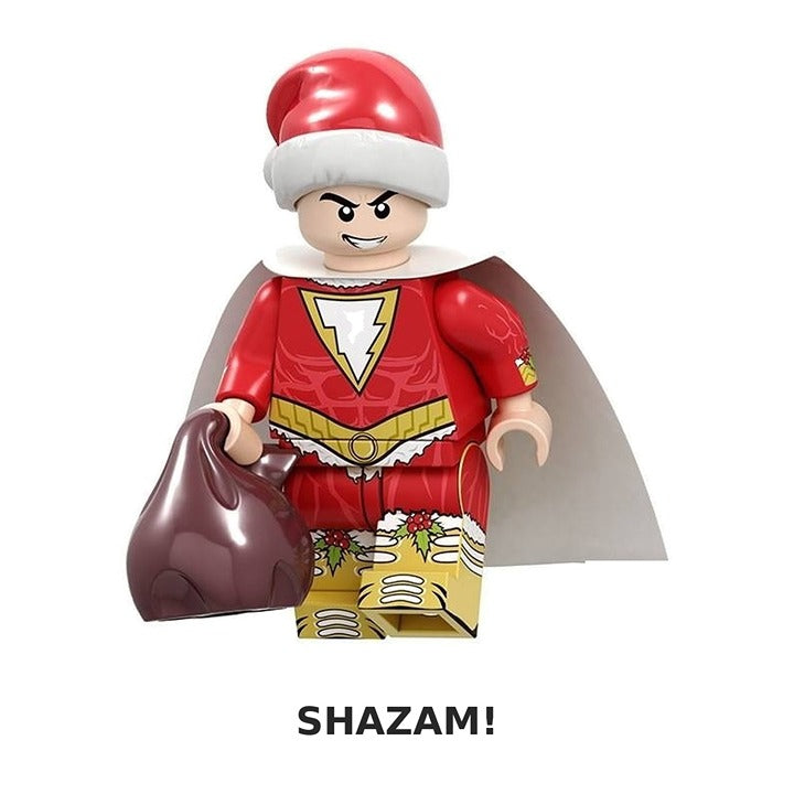 Christmas Shazam / Santa Hat / Gift Sack / DC / Minifigure / LEGO Compatible