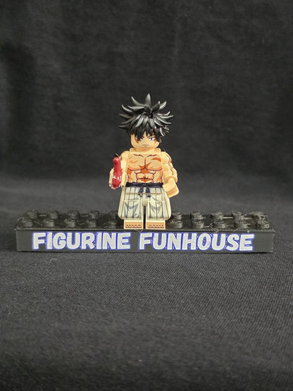 Shirtless Fighter / Spiky Hair / Bandaged Fist / Minifigure / LEGO Compatible
