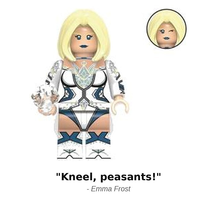 Emma Frost Marvel Rivals X-Men Minifigure / LEGO Compatible
