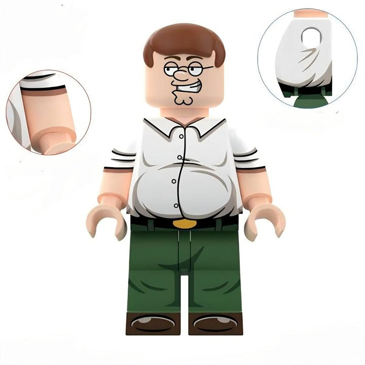 Happy Lil Peter Griffin / Family Guy / Animation / Minifigure / LEGO Compatible