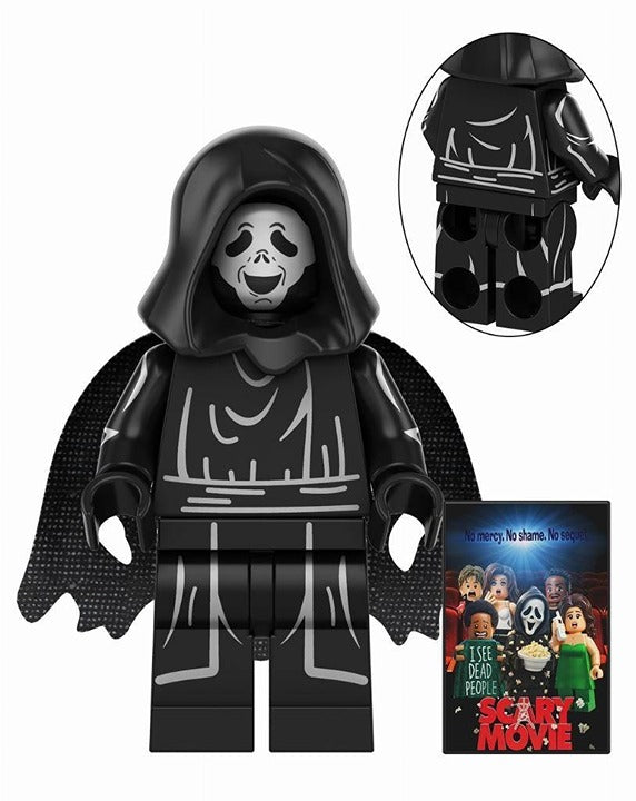Ghostface / Black Robe / Poster / Scary Movie LEGO compatible minifigure