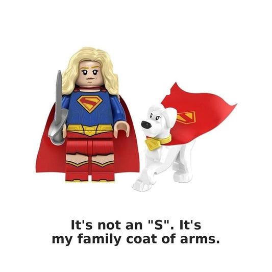 Supergirl & Krypto / DC Comics / Minifigure / LEGO Compatible