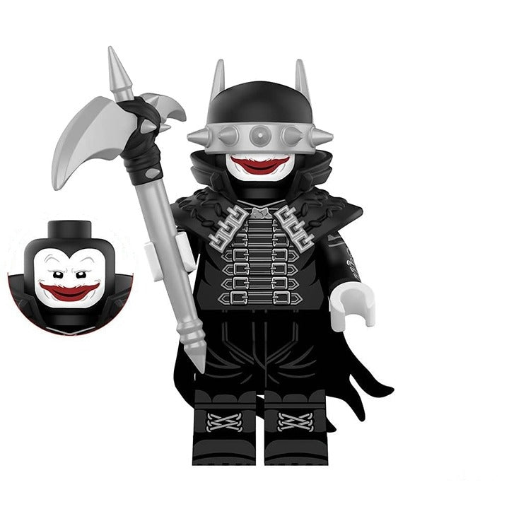 The Batman Who Laughs / Black Armor / Axe / DC LEGO compatible minifigure