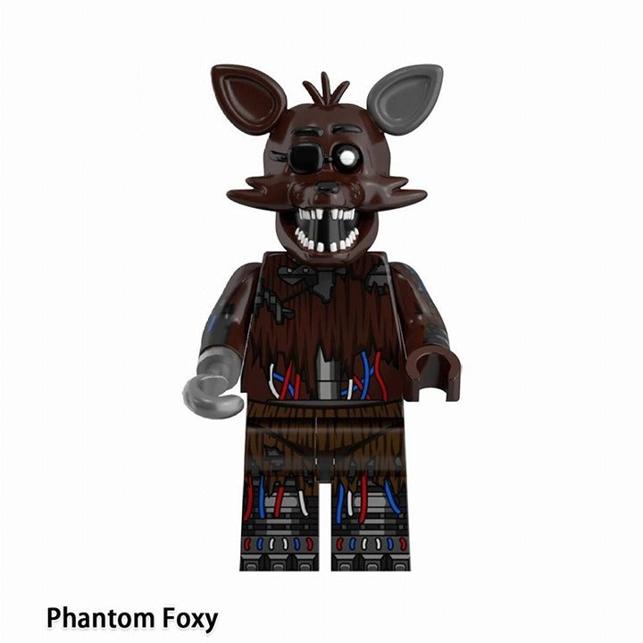 Phantom Foxy / Burnt / Five Nights at Freddy's LEGO compatible minifigure