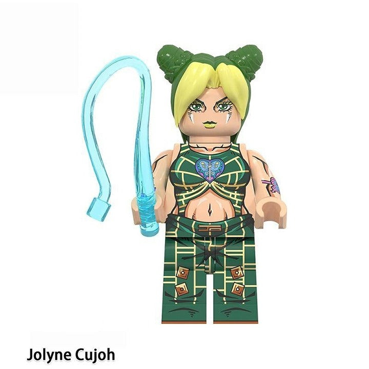 Jolyne Cujoh / Stone Free / Green Hair / JoJo LEGO compatible minifigure