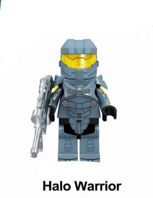 Light Blue Halo Spartan / UNSC Gaming LEGO compatible minifigure
