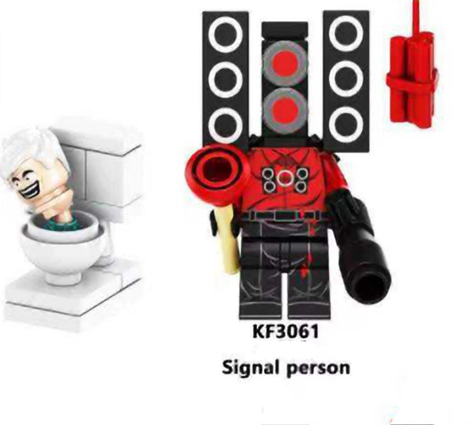 Stereo Man / Skibidi Toilet LEGO compatible minifigure