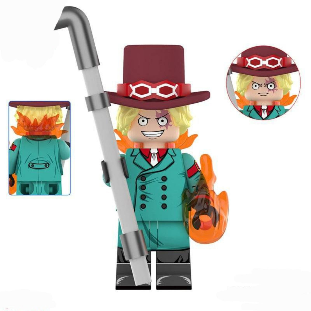 Sabo / Revolutionary Army / Top Hat / One Piece LEGO compatible minifigure