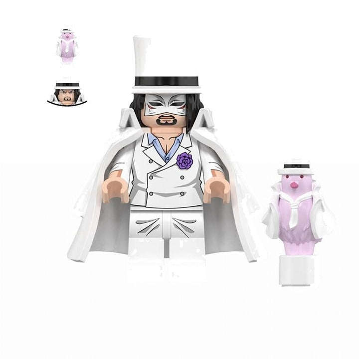 Rob Lucci / White Suit / Top Hat / One Piece LEGO compatible minifigure