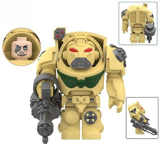 DA Space Marine / Bone White / Tabletop LEGO compatible minifigure