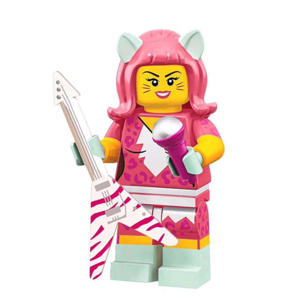 Kitty Pop Star / Music Singer Character LEGO compatible minifigure