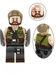 Kano / Black Dragon / Cyber Eye / Mortal Kombat LEGO compatible minifigure