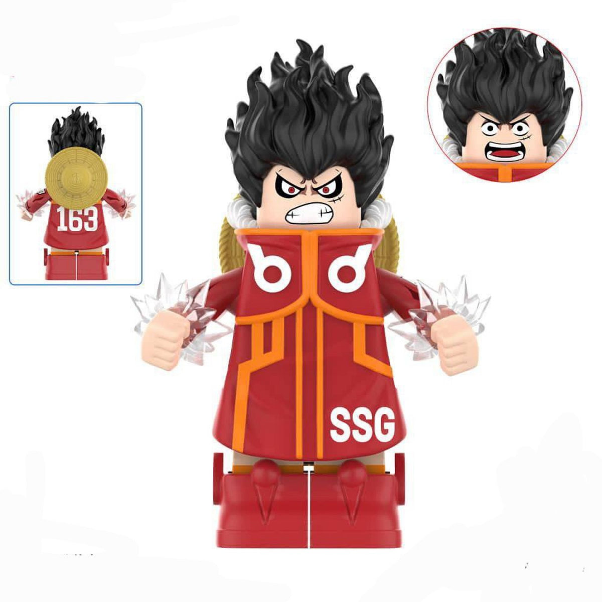 Rage mode Egghead Luffy - One Piece - Minifigure - Lego Compatible