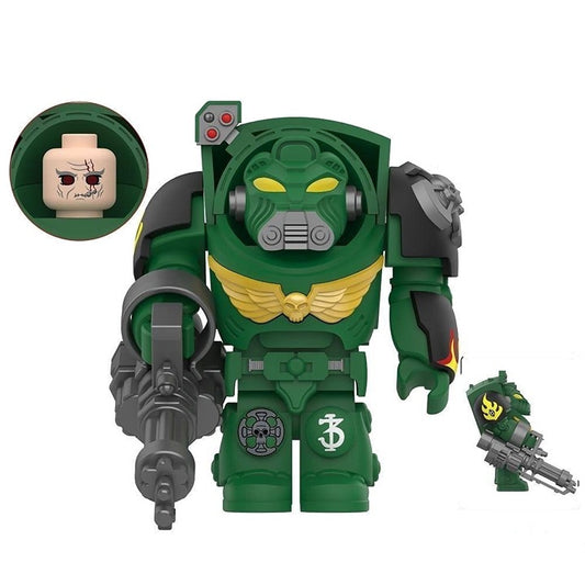 SAL Space Marine / Green / Tabletop LEGO compatible minifigure