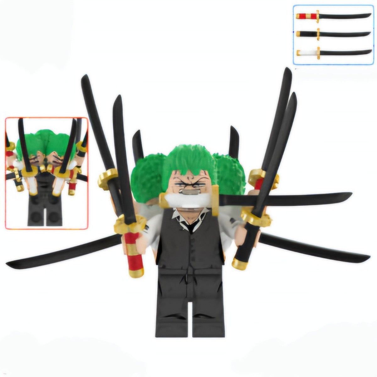 Zoro / 9-Sword Style / Suit / One Piece LEGO compatible minifigure