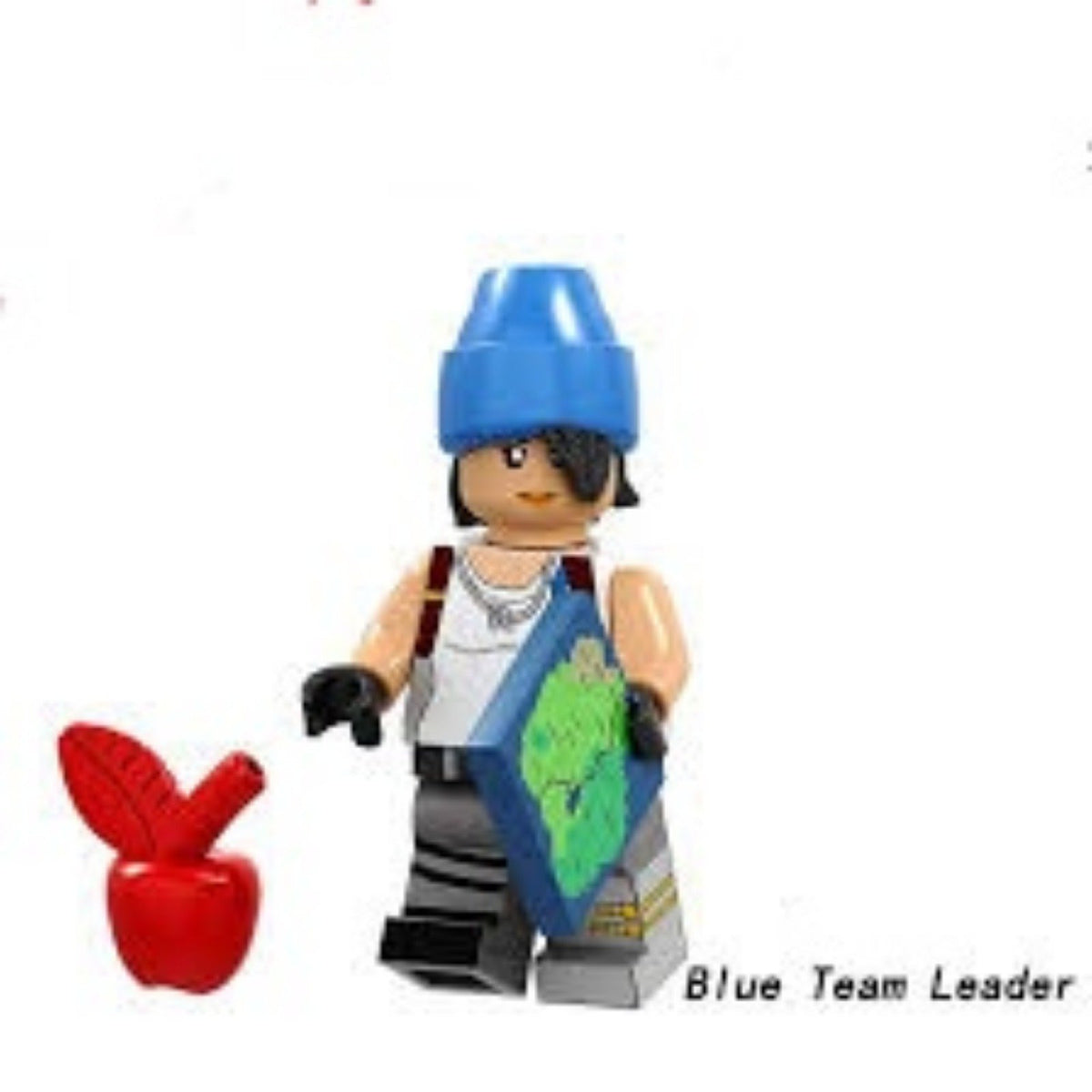 Blue Team Leader / Beanie / Apple / Fortnite LEGO compatible minifigure