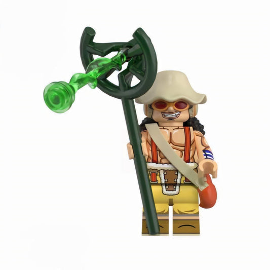 Usopp / Green Star / Special Attack / One Piece LEGO compatible minifigure