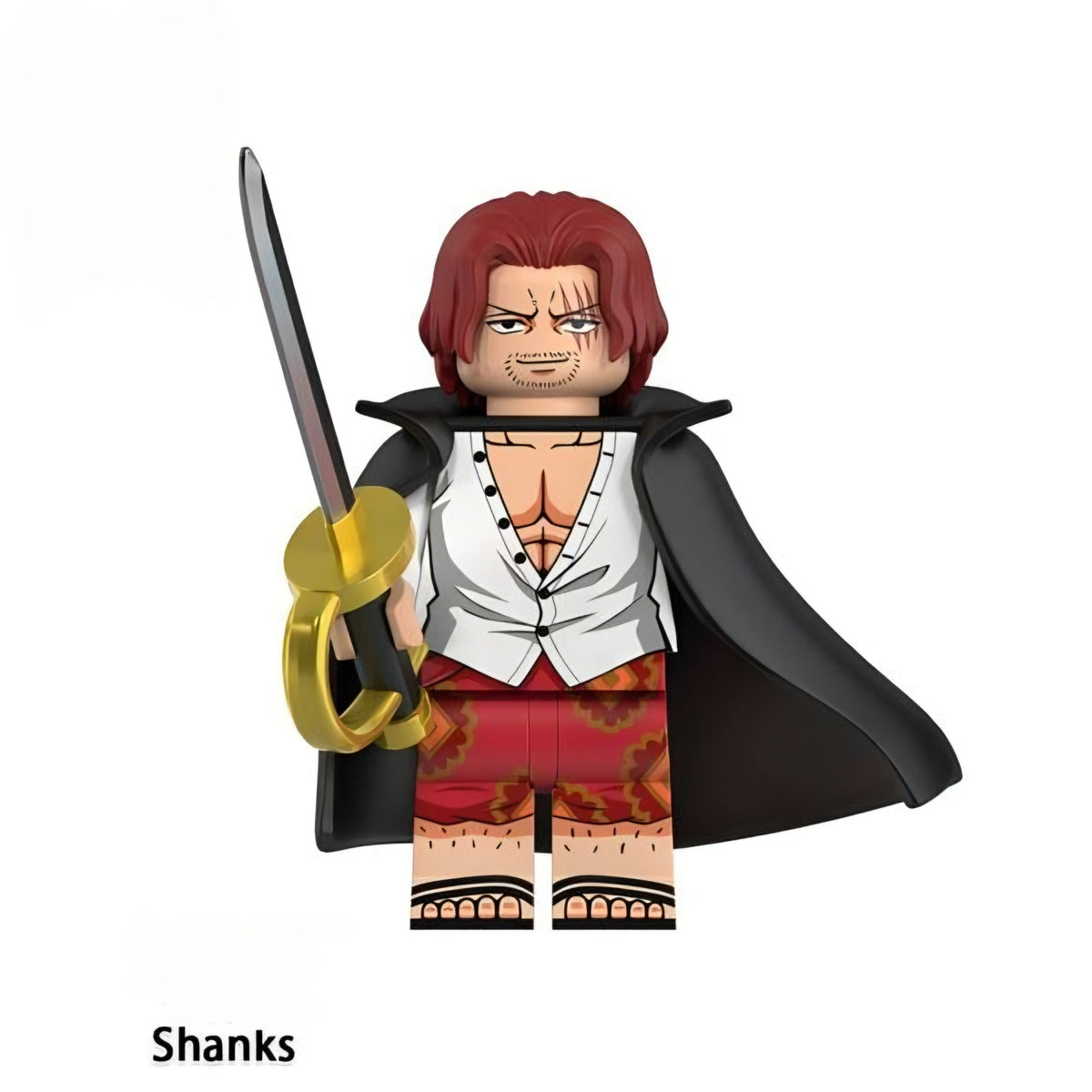 Emperor Shanks / One Piece Red LEGO compatible minifigure
