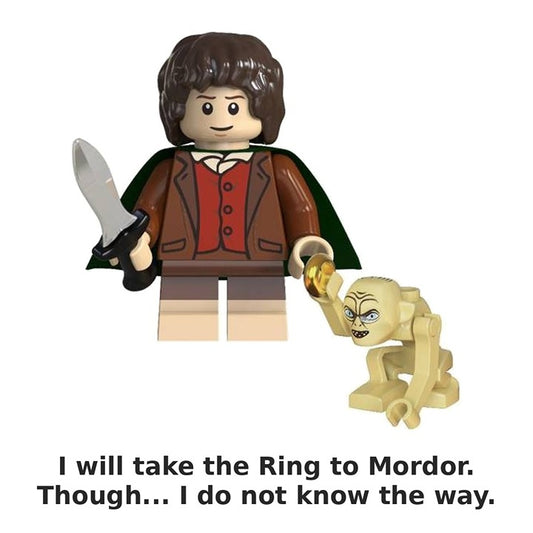 Frodo Baggins and Gollum / Lord of the Rings / Minifigure / LEGO Compatible