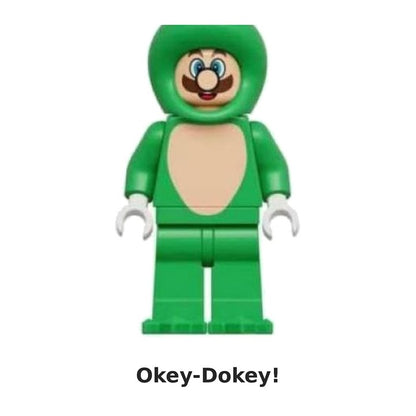 Luigi / Frog Suit / Super Mario / Minifigure / LEGO Compatible