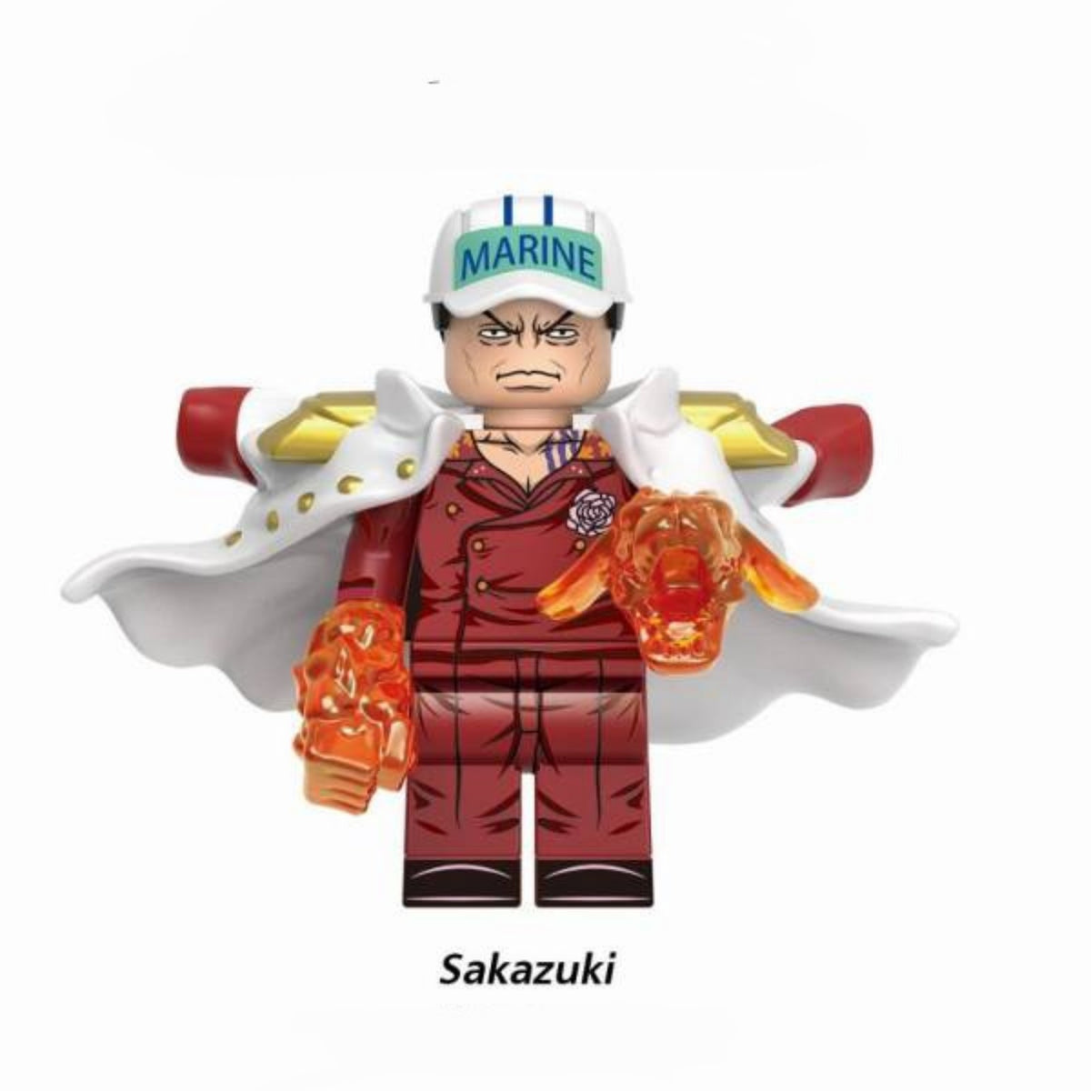 Akainu / Sakazuki / Fleet Admiral / One Piece LEGO compatible minifigure