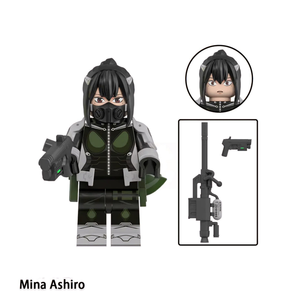 Mina Ashiro / Kaiju No. 8 / Anime LEGO compatible minifigure