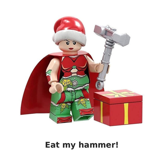 Christmas Mighty Thor / Jane Foster / Marvel / Minifigure / LEGO Compatible
