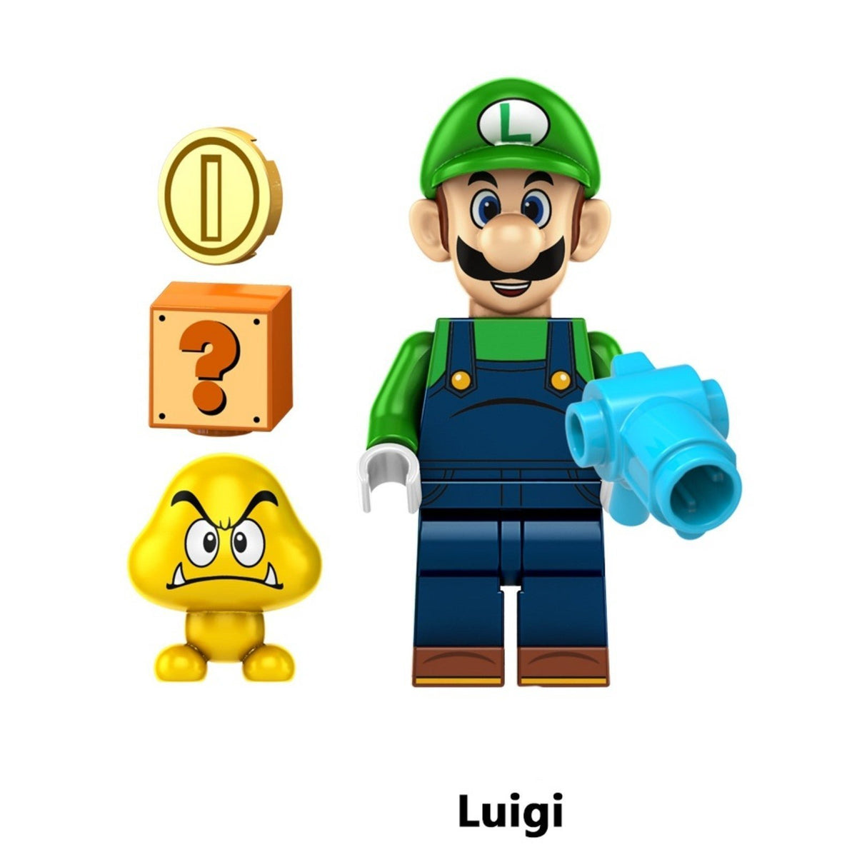 Luigi & Goomba / Mario Brothers / Mario Kart LEGO compatible minifigure
