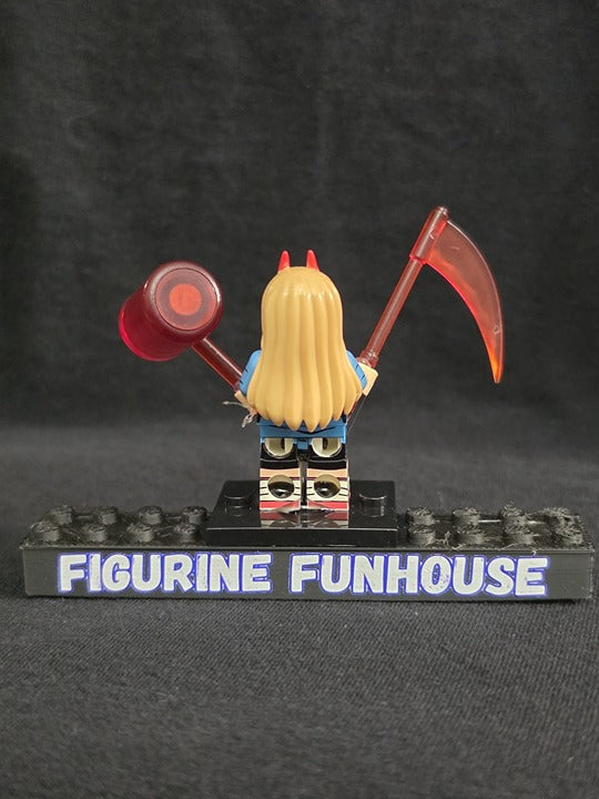 Power / Blood Hammer and Scythe / Chainsaw Man / Minifigure / LEGO Compatible