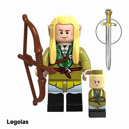 Legolas / Elven Bow / Sword / Lord of the Rings / Minifigure / LEGO Compatible