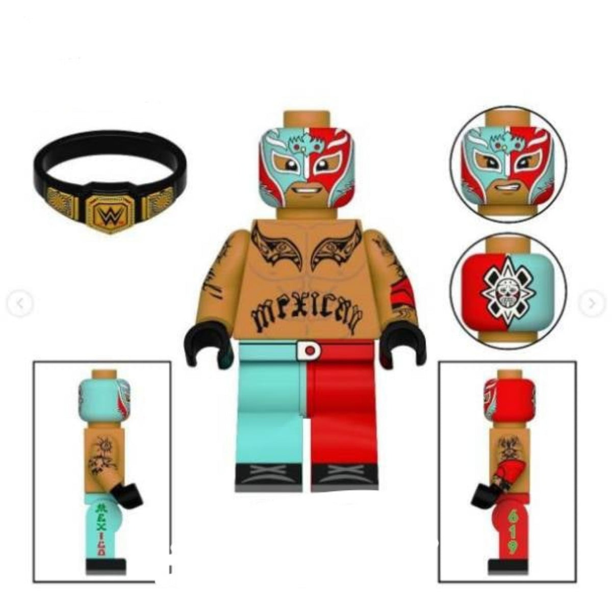 Rey Mysterio / WWE / Wrestling LEGO compatible minifigure