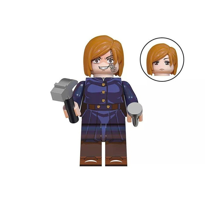 Nobara Kugisaki / Hammer & Nails / Jujutsu Kaisen LEGO compatible minifigure