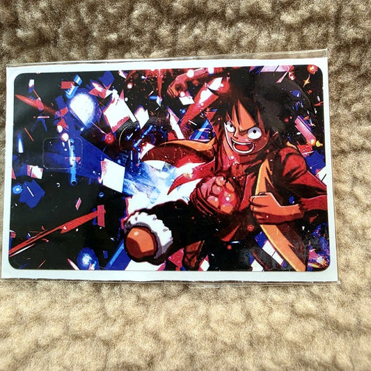 Luffy Red Credit Card Skin Sticker