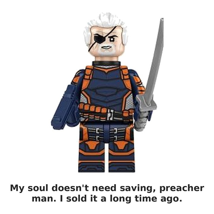 Deathstroke / Slade Wilson / Sword / DC / Minifigure / LEGO Compatible