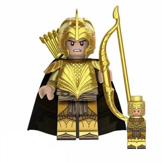 Golden Elven Archer - LOTR - Minifigure - Lego Compatible