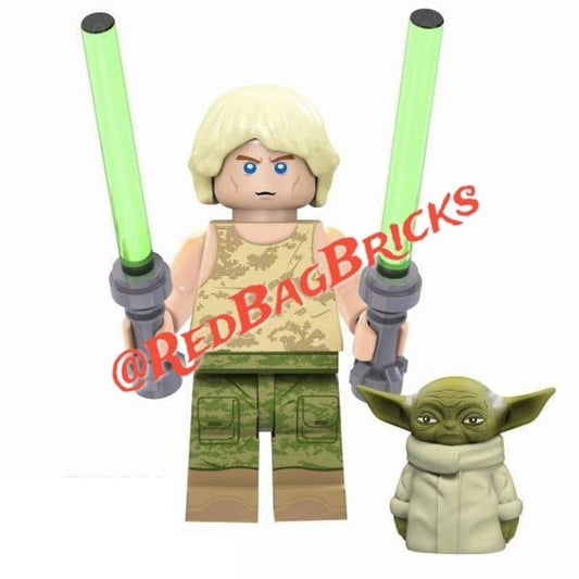 Luke Skywalker  Training / Star Wars / LEGO Compatible Minifigure
