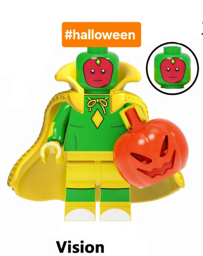Halloween Vision / Costume / Marvel / Minifigure / LEGO Compatible