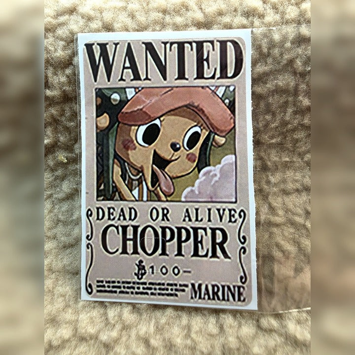 Wanted Poster Chopper Card Skin Sticker