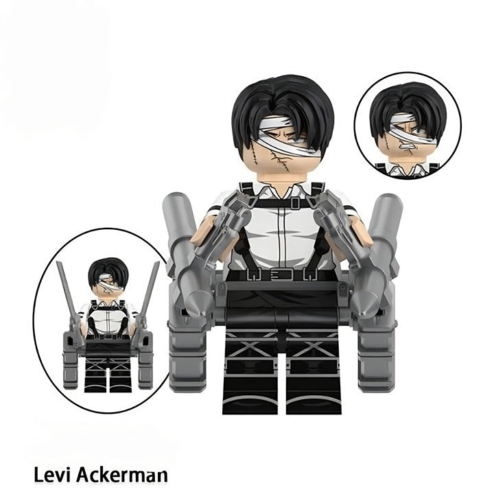 Attack on Titan Bundle Eren Levi Reiner / Anime / Minifigure / LEGO Compatible