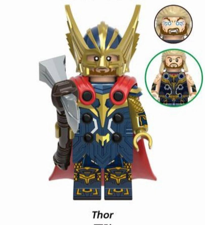 Thor Blue Armour / Marvel Comics Minifigure / LEGO Compatible