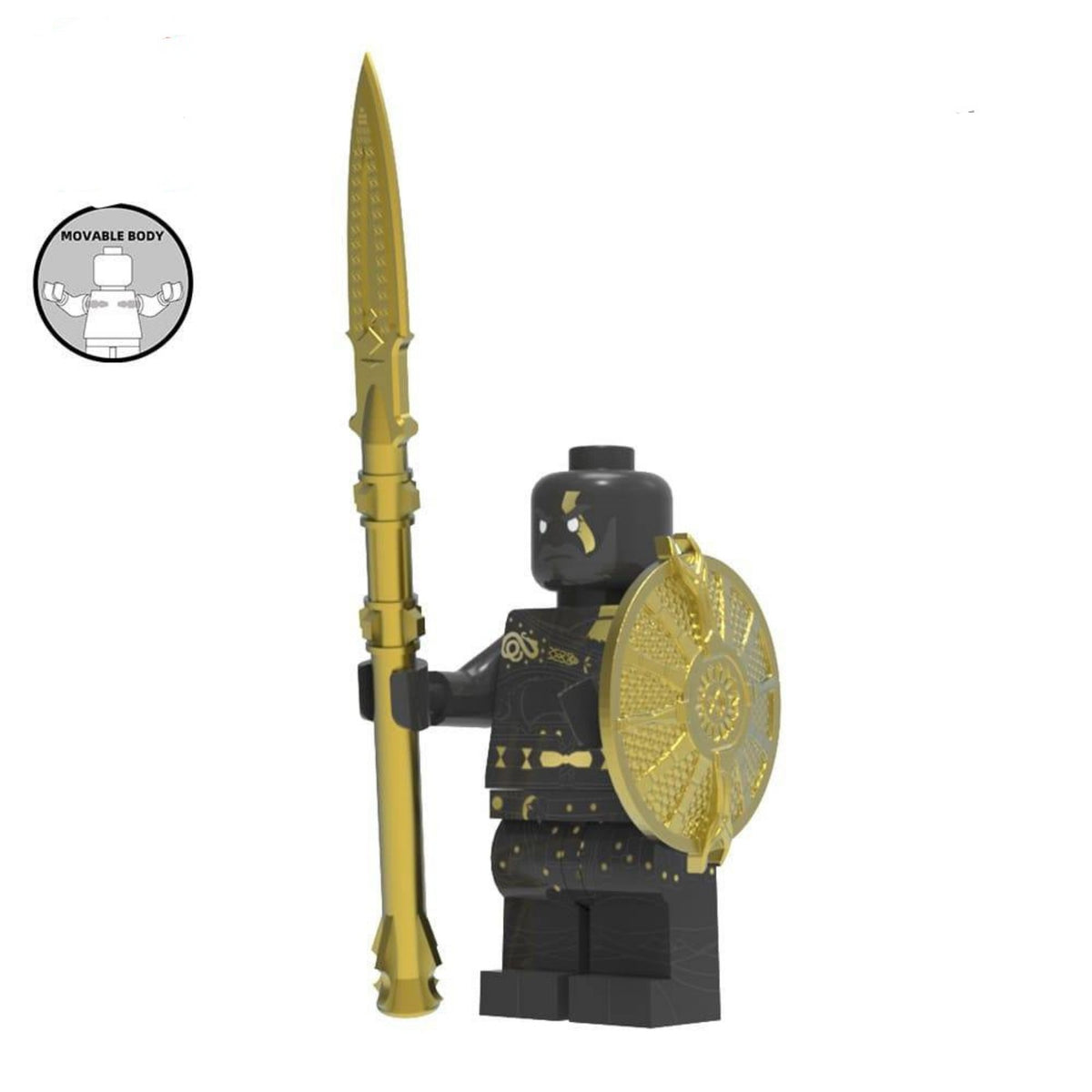 Dark Odyssey Kratos & Spear / God of War LEGO compatible minifigure