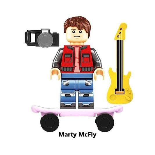 Marty McFly / Hoverboard / Back to the Future LEGO compatible minifigure