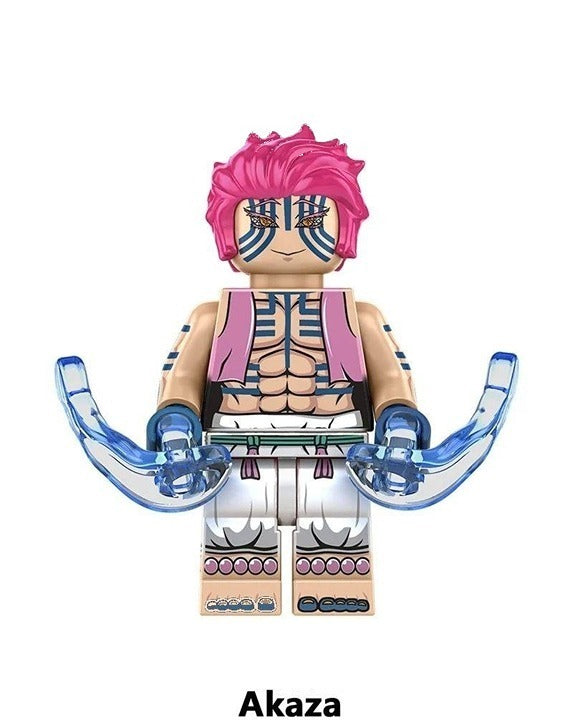 Demon Slayer Bundle Tanjiro Rengoku Akaza / Anime / Minifigure / LEGO Compatible