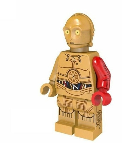 C-3PO (Red Arm) / Star Wars / LEGO Compatible Minifigure